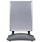 Piedistallo per Poster A1 Base ad Acqua Grigio Lega Alluminio 51204