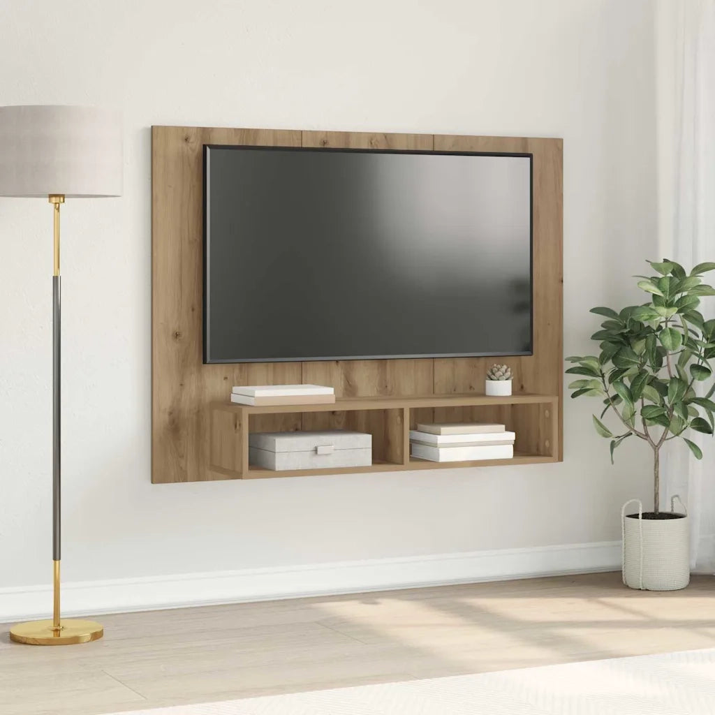 vidaXL Mobile TV da Parete rovere artigianale 120 x 23.5 x 90 cm