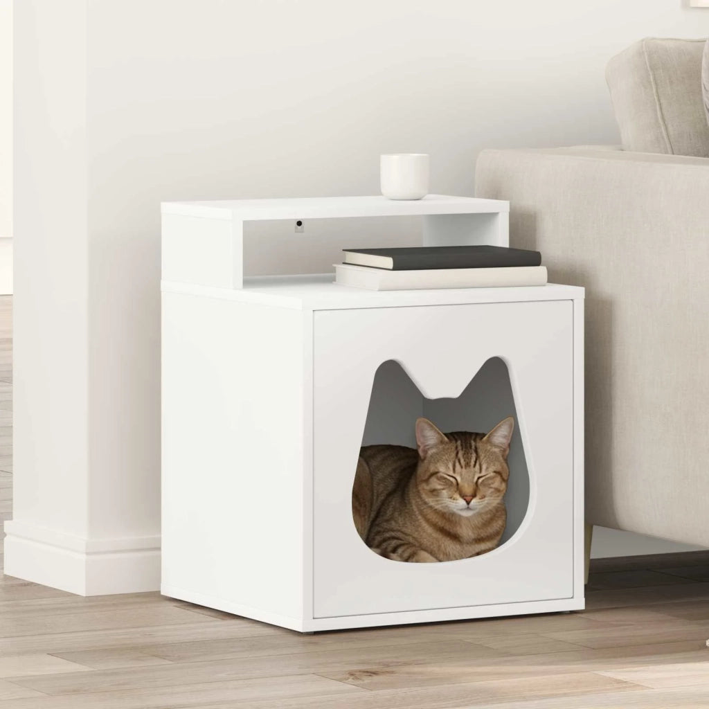 Casa per Gatti Bianco 42,5 x 40 x 53,5 cm Legno multistrato 8000689