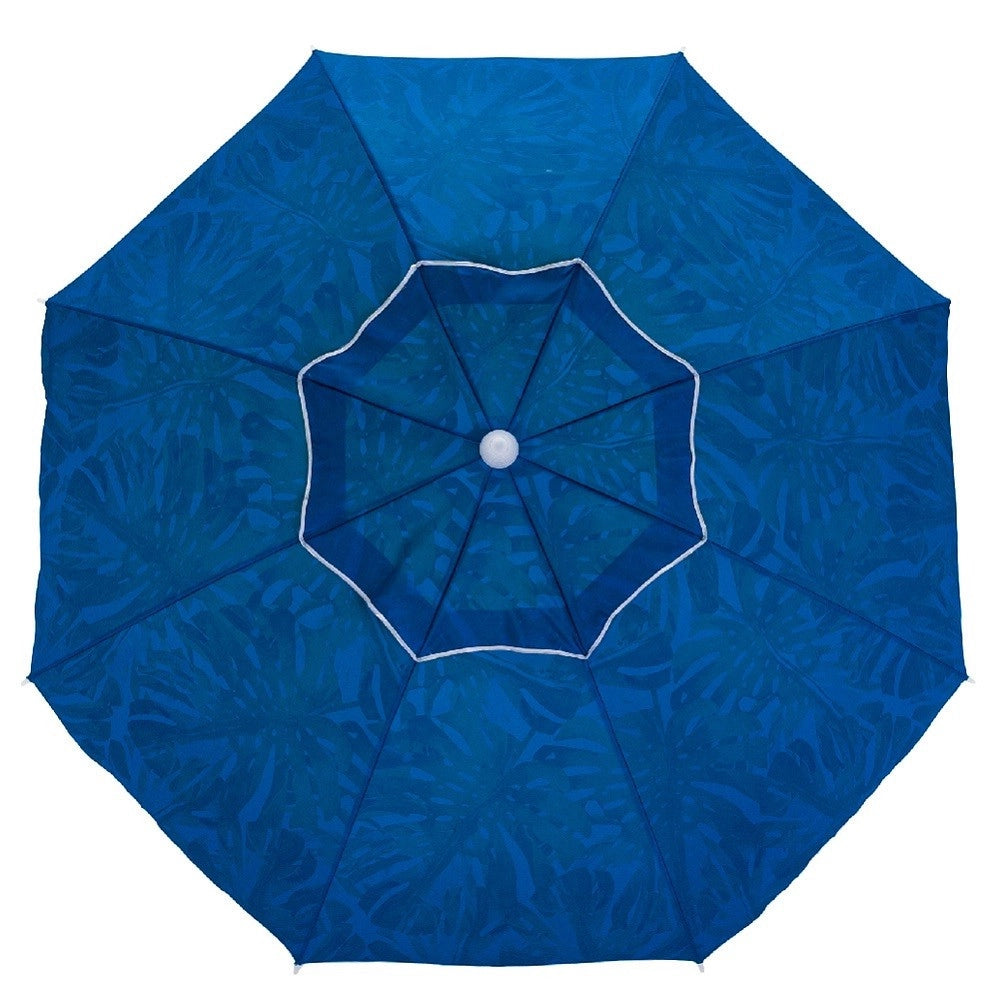 Trade Shop - Ombrellone Mare Spiaggia Giardino Alluminio Grande 200cm Tropical Con Custodia -