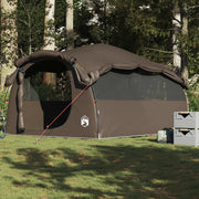 Tenda Familiare a Tunnel per 6 Persone Marrone Impermeabile 4009576