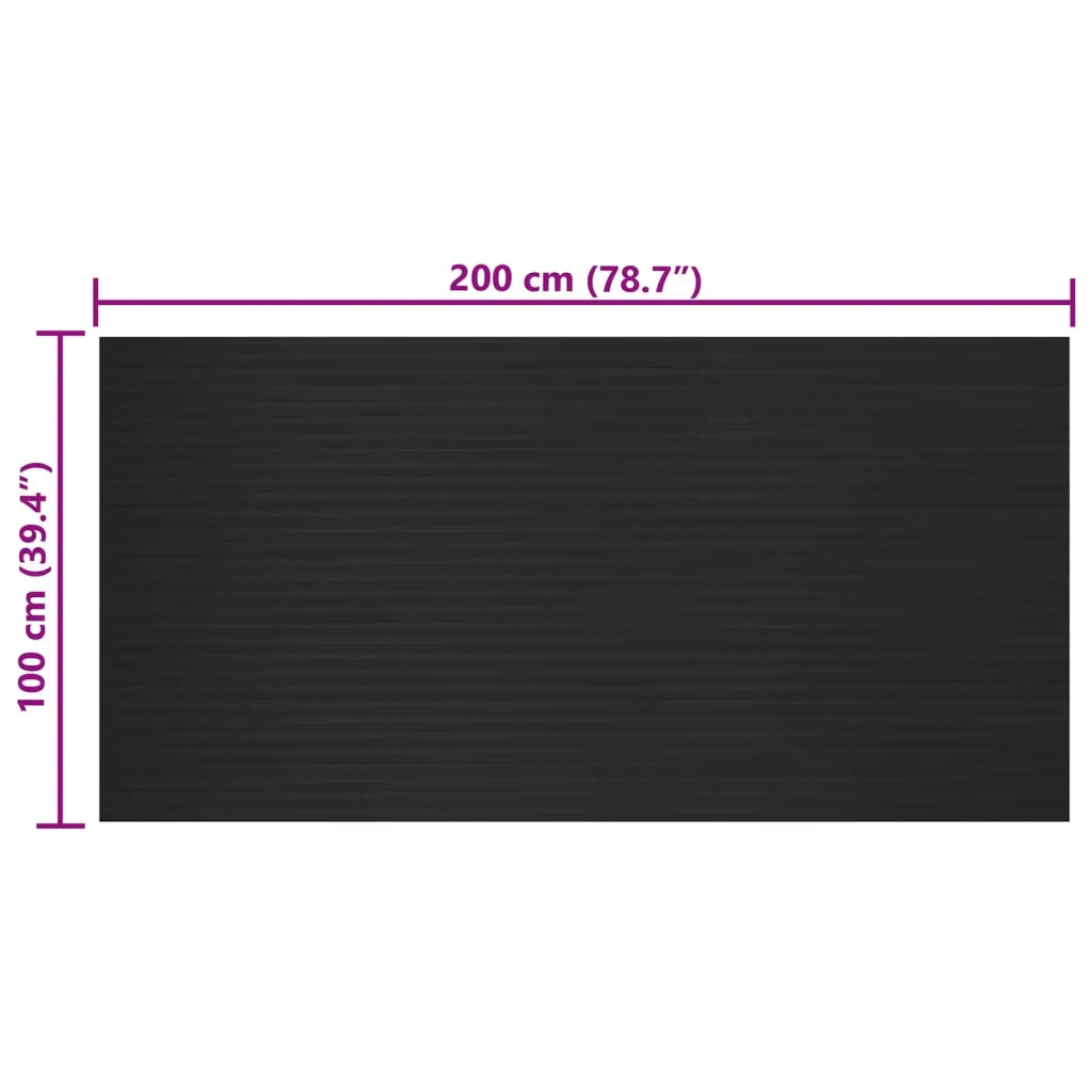 Tappeto per pavimento Nero 1 x 2 m Gomma 42046720