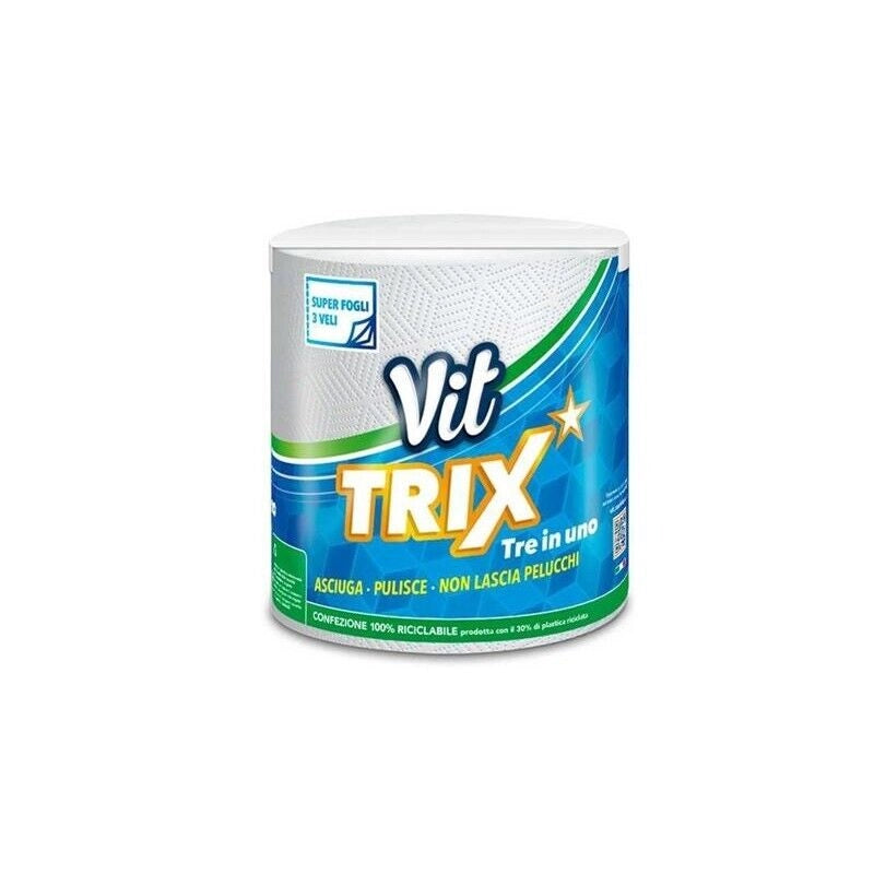 VIT TRIX ASCIUGA TUTTO SUPER FOGLI 3 VELI  3 IN1 ASCIUGA PULISCE NON LASCIA PELUCCHI 720 GR