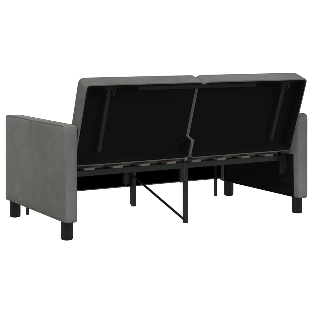 Divano letto Grigio Scuro Tessuto