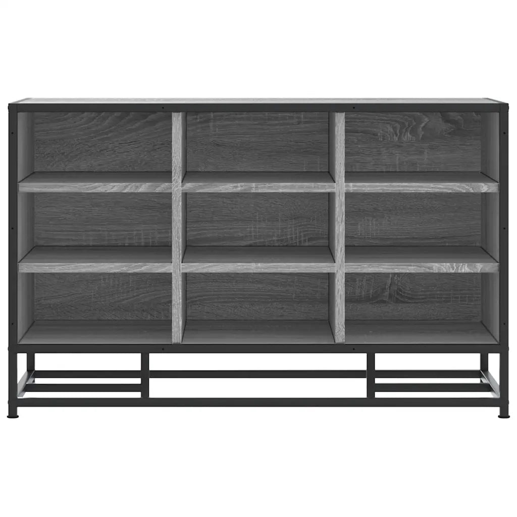 Scarpiera Grigia Sonoma 84x40x53,5 cm Truciolato e Metallo