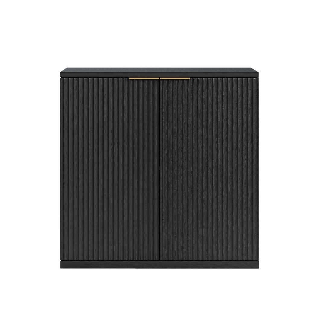 Credenza Multiuso ¨C Xylo ¨C Legno Chiaro, Nero, 60x30x70 cm