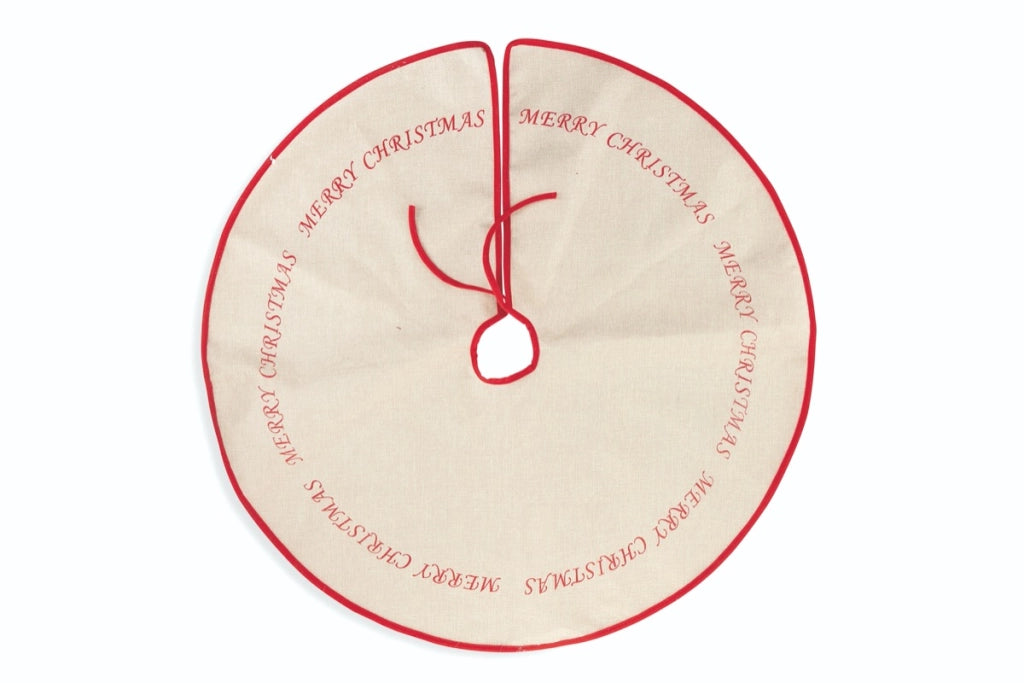 MAURY'S SOTTO ALBERO DI NATALE  MERRY CHRISTMAS 90 CM ROSSO E BIANCO