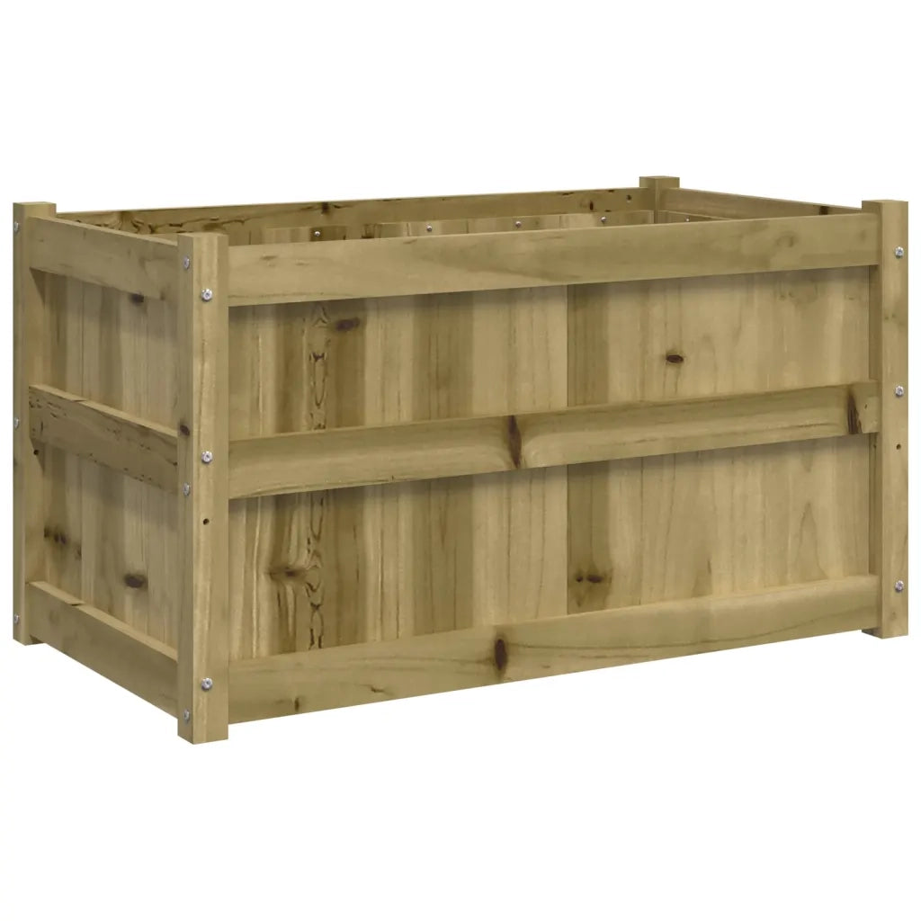 Fioriera | Cassetta per fiori | Vaso da Giardino 90x50x50 cm in Legno di Pino Impregnato