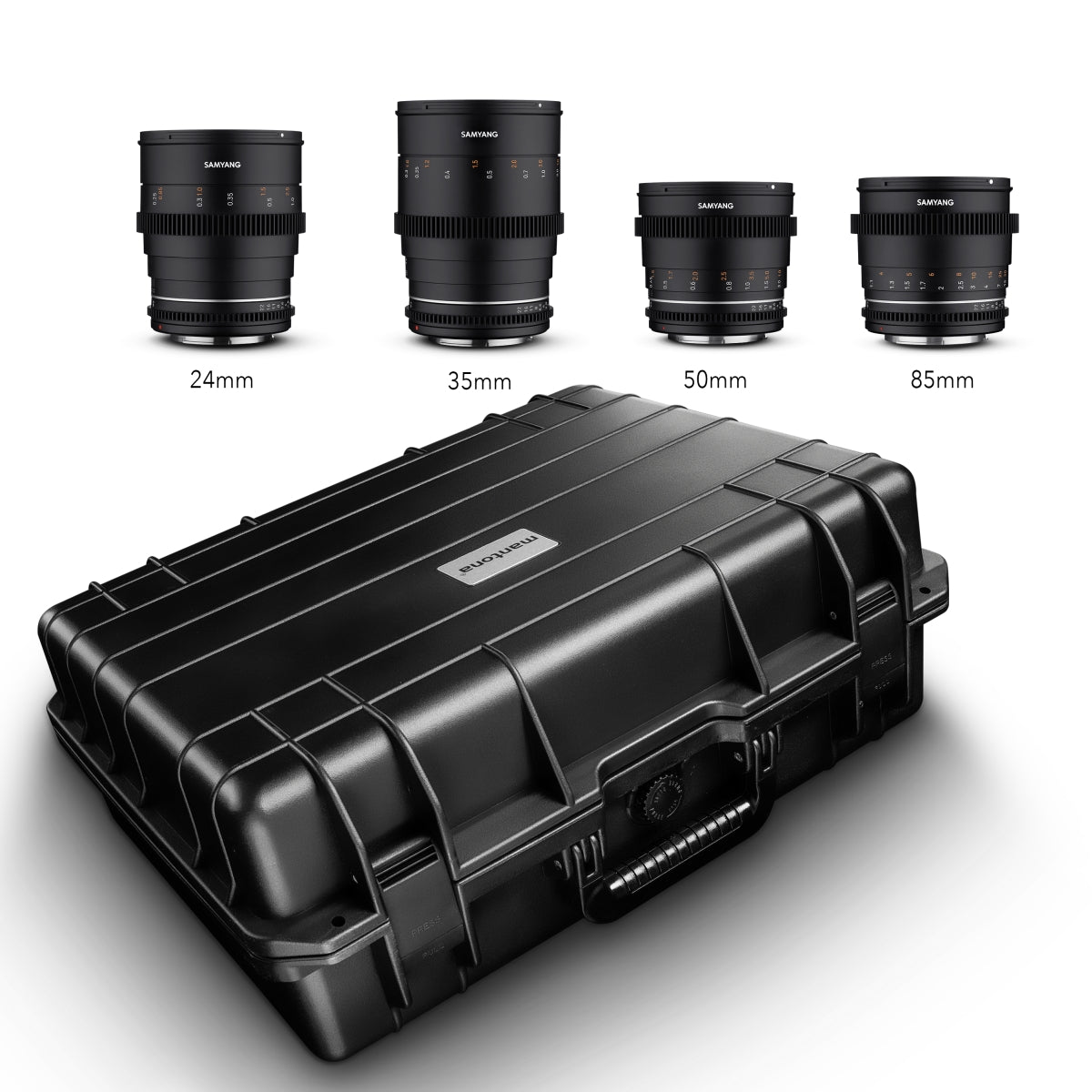 MF 24/35/50/85 MK2 VDSLR Set di custodie per CanonEF