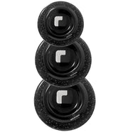 Kit 3 Coperchi Magici Antiodore Ventur Magic in Alluminio Ø24-28-32 cm Pomello Salvaspazio Nero