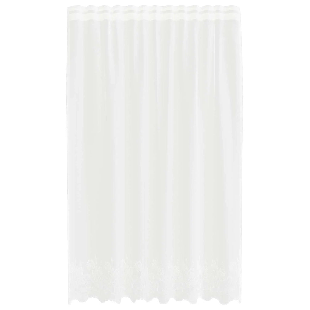 Tenda in Pizzo con tende Bianco 200 x 150 cm Poliestere 4107871