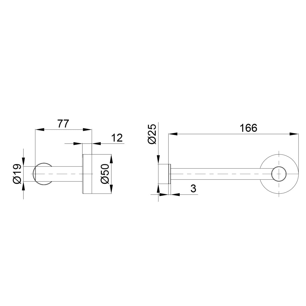 Sined Porta Rotolo Carta Igienica in Acciaio Inox 316L con Finitura Oro Rosa PVD Design Funzionale per Bagni Moderni - Modello Levante