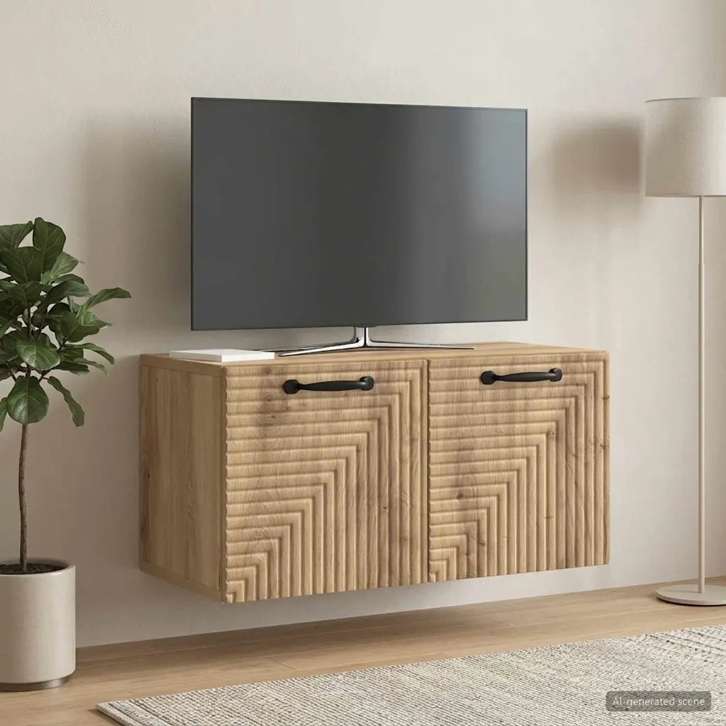 Mobile Porta TV da Muro 59,5 x 31 x 30 cm Rovere Artigianale 898714