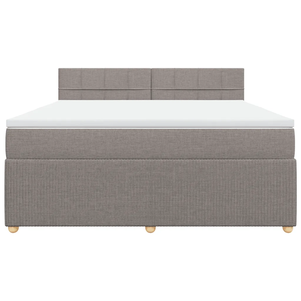 Giroletto a Molle con Materasso Tortora 180x200 cm in Tessuto 3287539
