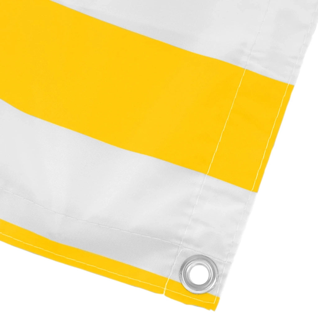 Schermo da balcone Giallo e Bianco 100 x 300 cm Tessuto Oxford