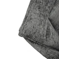 PAZZO DESIGN Sedia Gastone Grigio set da 2 sedie con rivestimento in tessuto e gambe in metallo