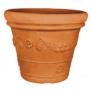 Vaso decorativo classico tradizionale Ø60 H50 in polimero resistente terracotta per piante per giardini e terrazze - Made in Italy - Monacis
