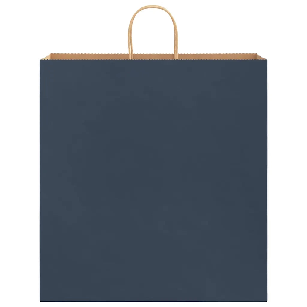 vidaXL Sacchetti di Carta 250 pz con Manici Blu 45x17x48 cm