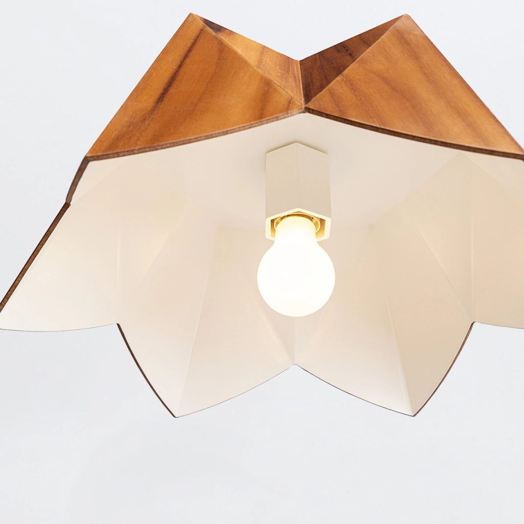 Lampada sospesa Physalis teak Ø46 E27 40W Quintiesse