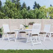 Cuscini per Sedia 4 pz Tortora 50x50x7 cm Tessuto Oxford 314921