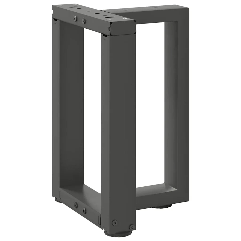 Gambe per Tavolino da Caffè a Forma di T 2 pz Antracite 38x25x(42-43) cm Acciaio 4013026