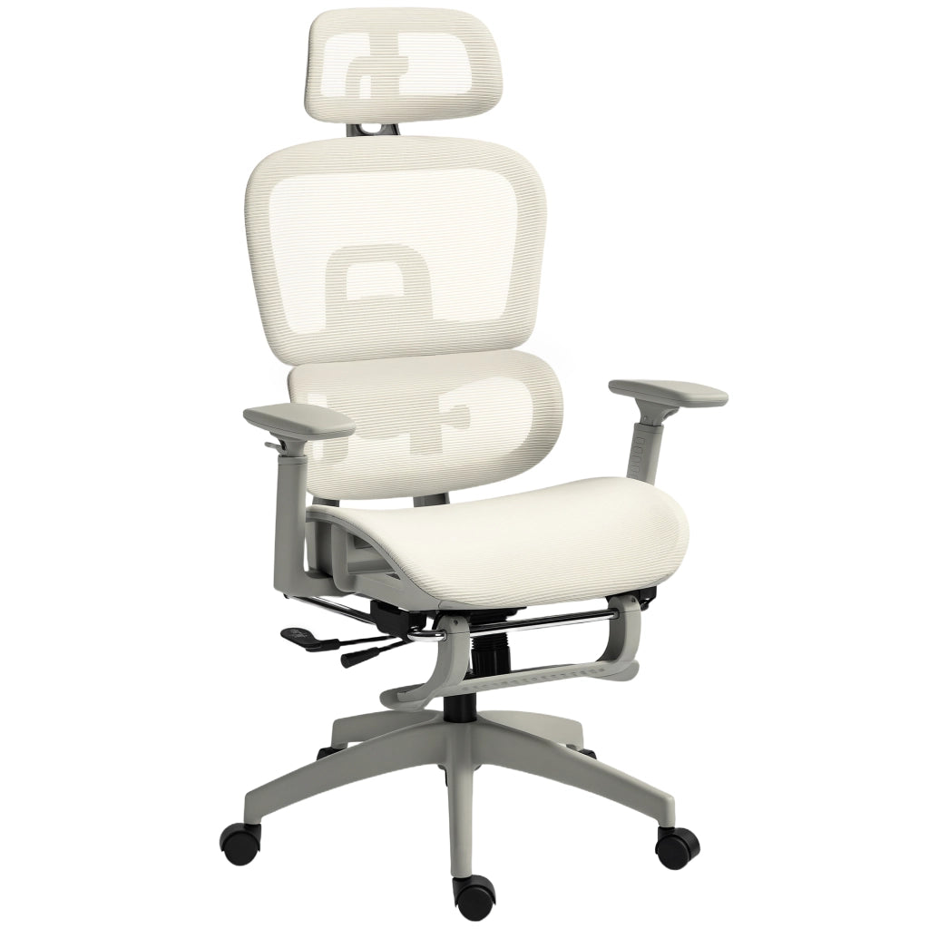 Sedia da ufficio ergonomica reclinabile in rete ¨C zephmum ¨C beige