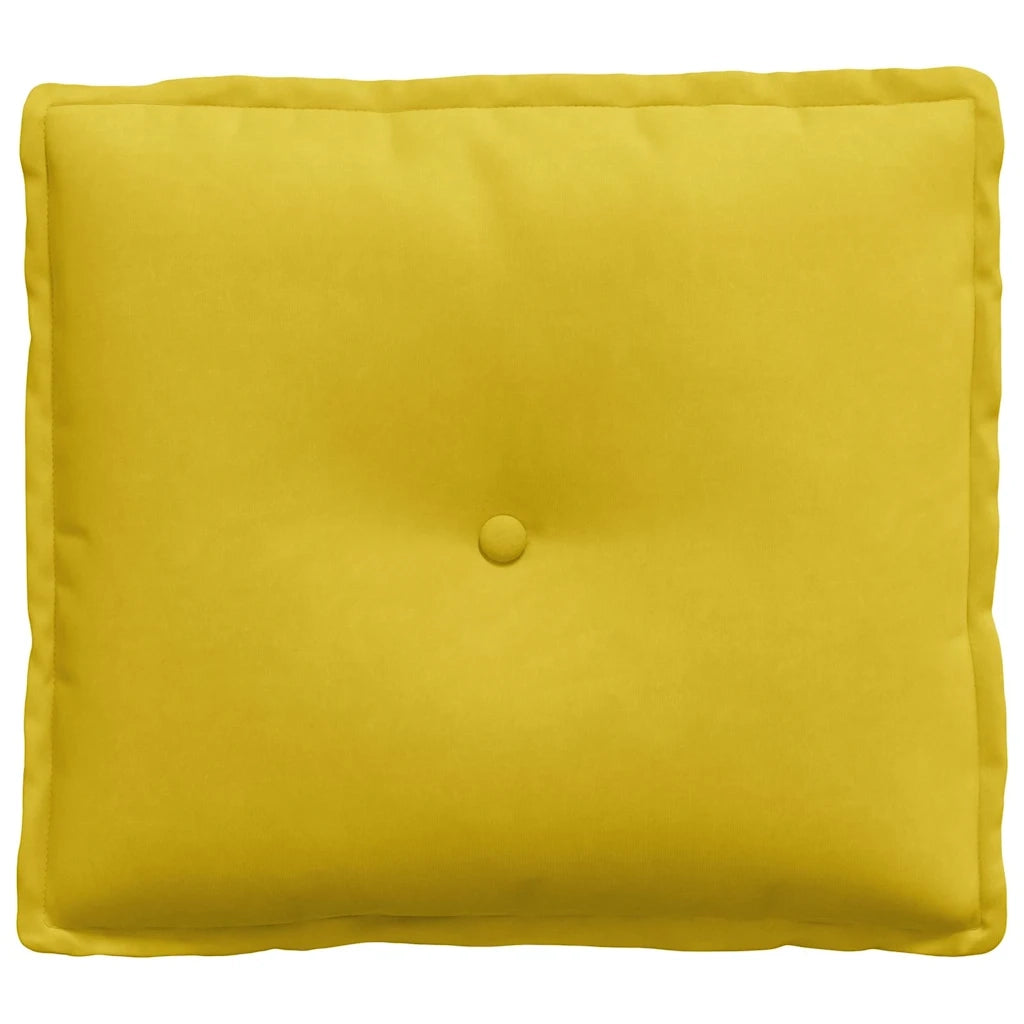 Cuscino per Schiena Giallo 50 x 45 cm Tessuto in Cords