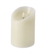 1 Pezzo Candela a Led Cilindrica con Timer Avorio 10 x 15 cm