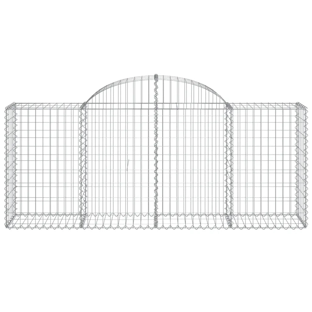 Cesti Gabbioni ad Arco 7 pz 200x50x80/100 cm Ferro Zincato 3146304