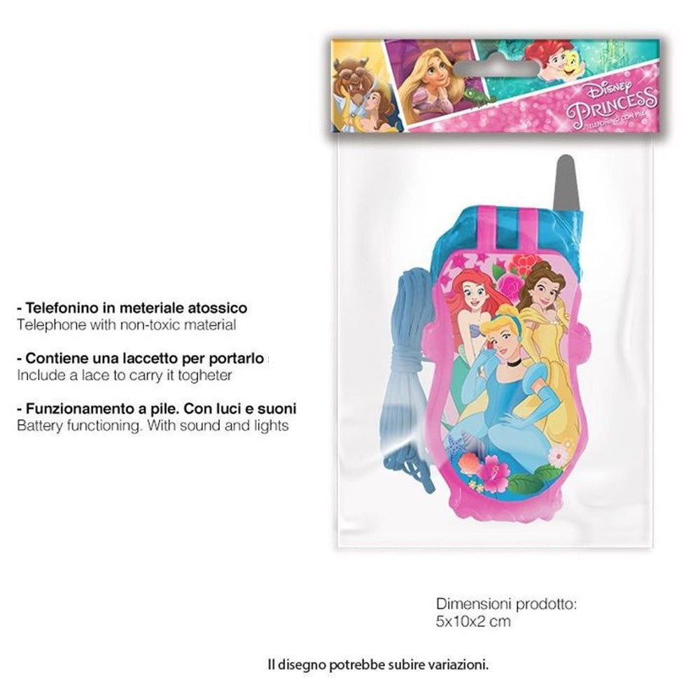 Trade Shop - Telefono A Pile Principesse Disney Gioco Giocattolo Bambini Con Luci E Suoni -