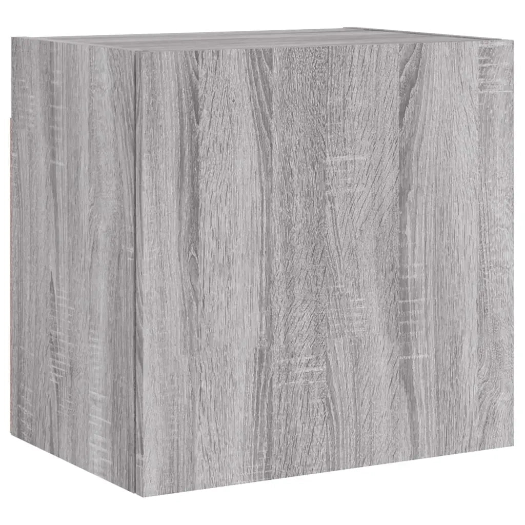 Mobili TV a Muro 4pz | Armadietto TV | Mobile Porta TV Grigio Sonoma in Legno Multistrato