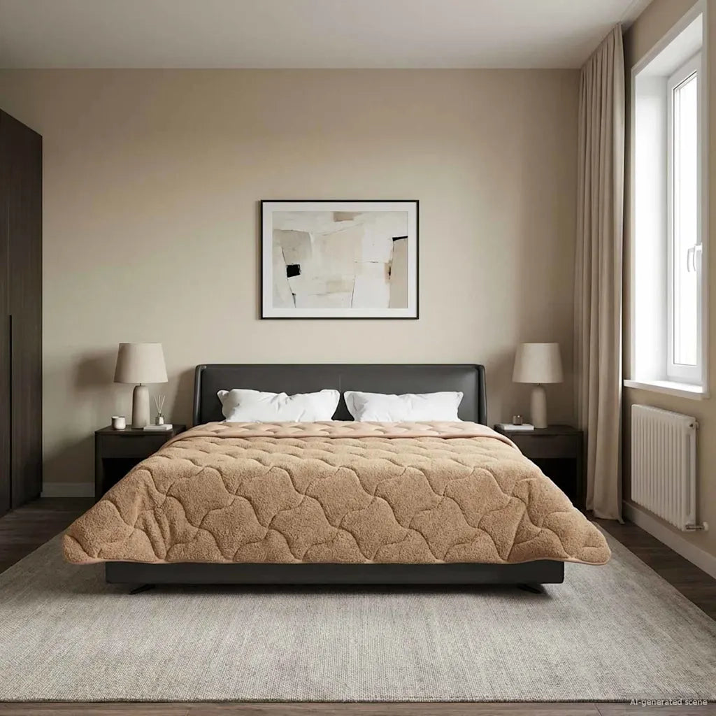 Duvet Estivo Talpa 200 x 200 cm Microfibra e Fleece Teddy