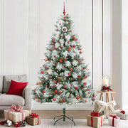 Albero di Natale artificiale Verde e bianco 240 cm 3395197