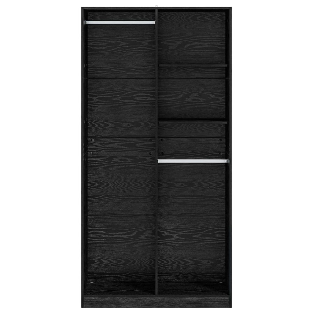 Guardaroba Rovere nero 100 x 50 x 200 cm Legno ingegnerizzato 3446632