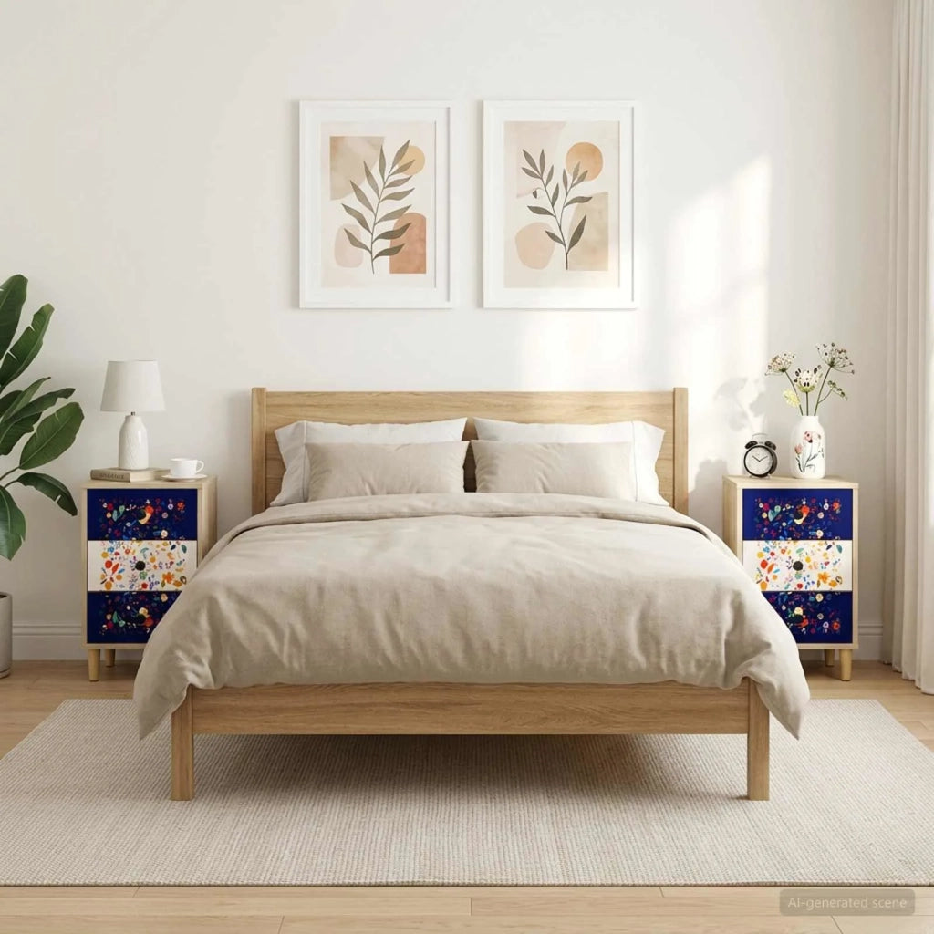 Armadio da Notte MAINZ 2 pz Rovere Sonoma 36 x 33 x 60 cm 8007300