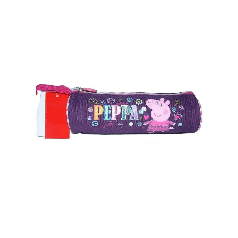 Trade Shop - Tombolino Portacolori Portapastelli Scuola O Il Disegno In Tessuto Peppa Pig -