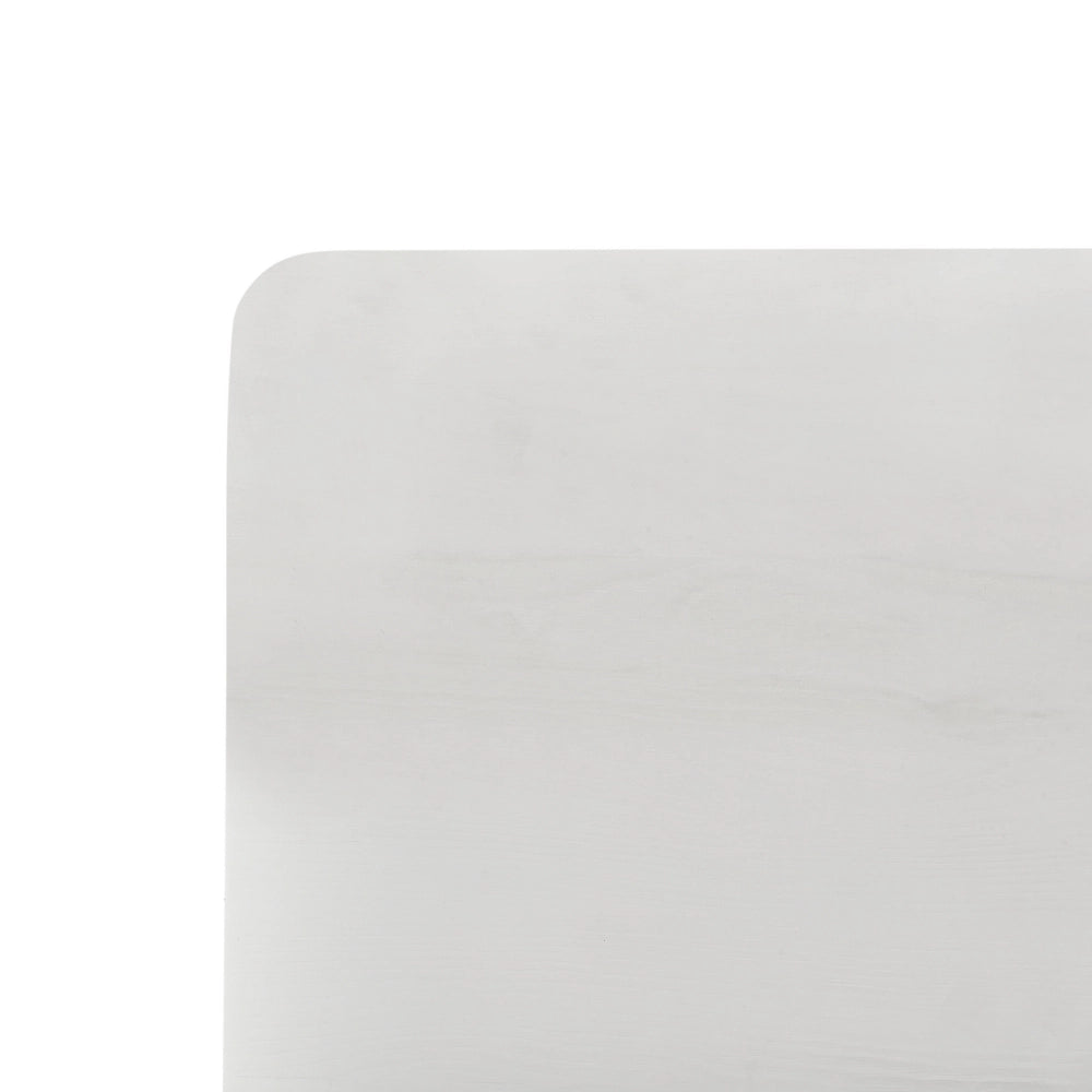 Letto in legno di pino bianco Dimensioni singole 90 x 200 Testiera a doghe minimalista