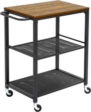Carrello Industriale da Cucina - Tavola da Servire su Ruote - Marrone - 60 x 40 x 78,5 cm