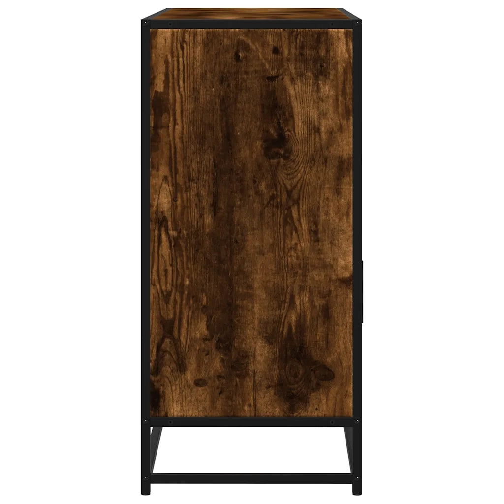 Credenza Rovere Fumo 100x35x76 cm in Legno Multistrato