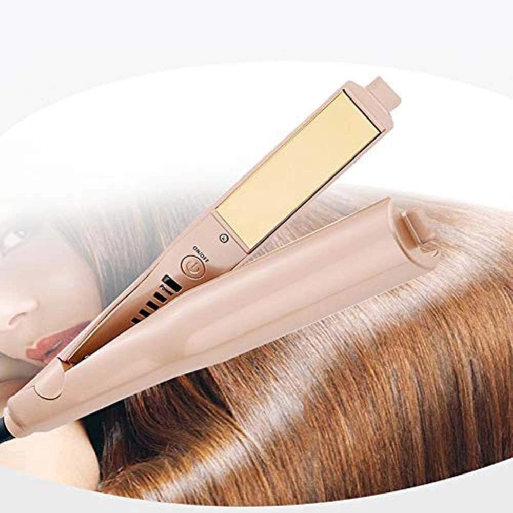 Trade Shop - Piastra Per Acconciatura Capelli 2in1 Ricci E Lisci Twistline Hair Curling Iron -