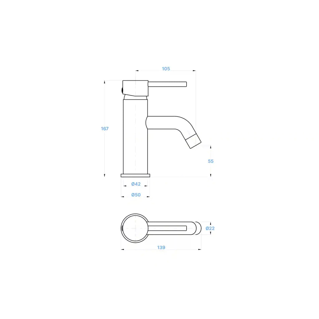 Miscelatore lavabo senza scarico cromato | Ava