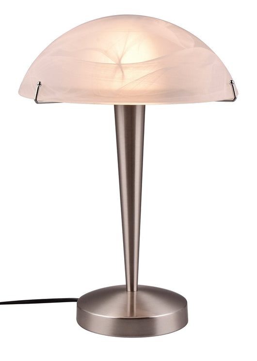 Lampada da Tavolo da Interno Attacco E14 in Metallo Nichel Satinato