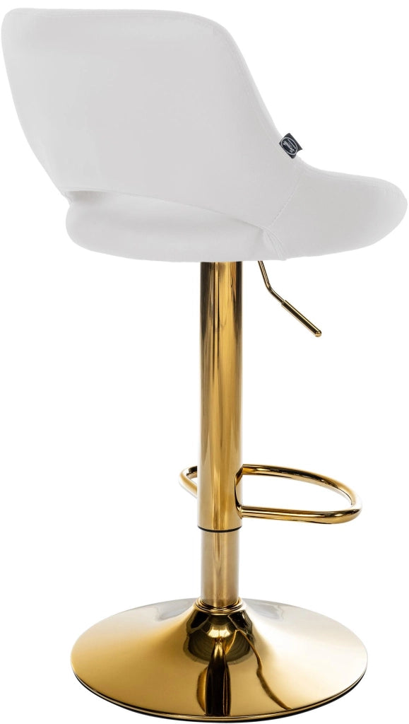 Sgabello da bar Milet in ecopelle oro 5