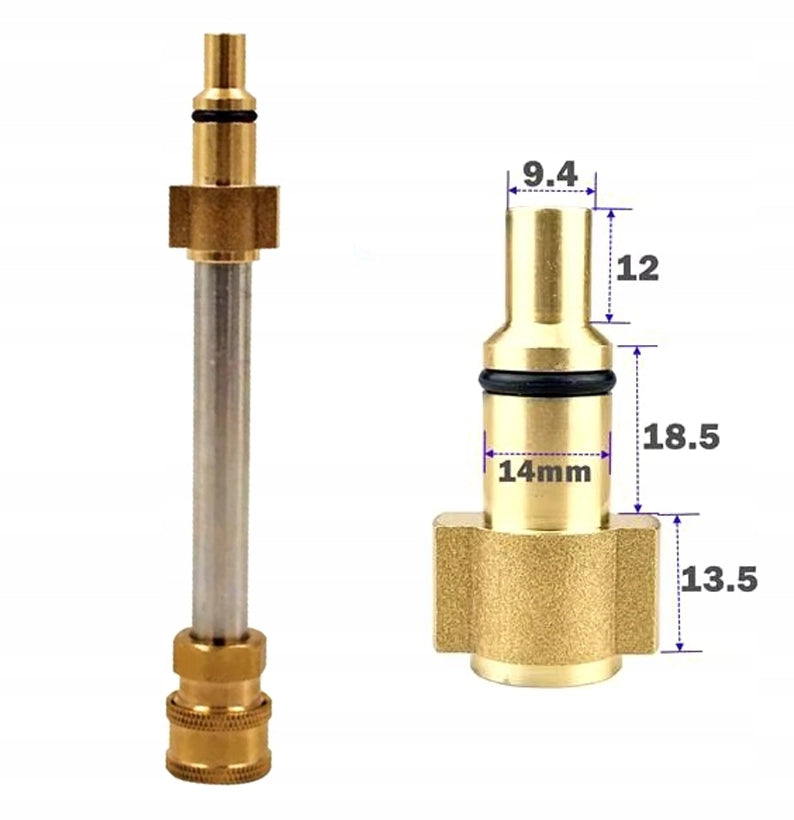 Lancia con Adattatore 1/4" QC per Idropulitrice – Compatibile con Lavor, Huter, Champion – Pressione Max 4000 PSI