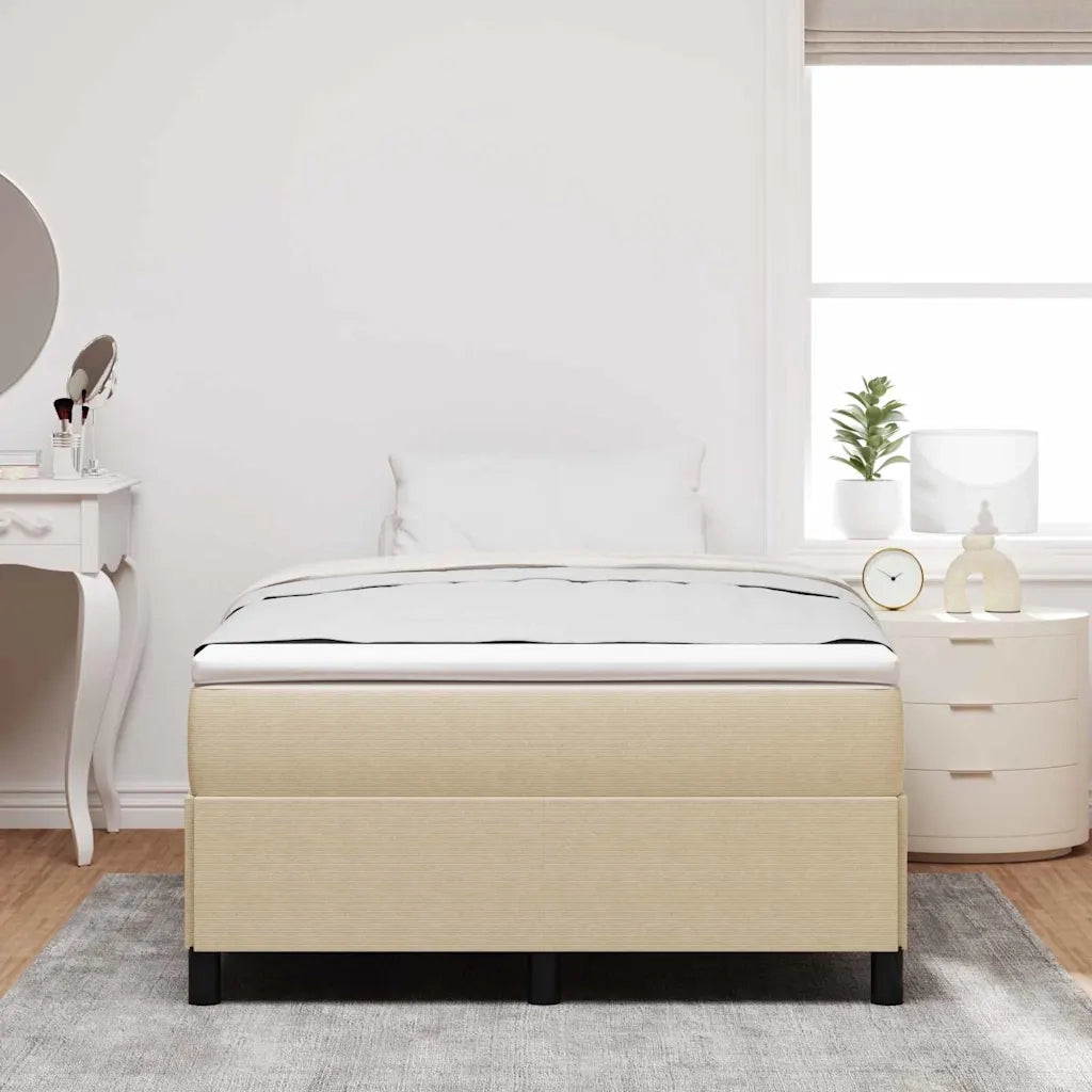 Letto a molle Grigio Verde 120 x 190 cm Tessuto in Cords 42006961