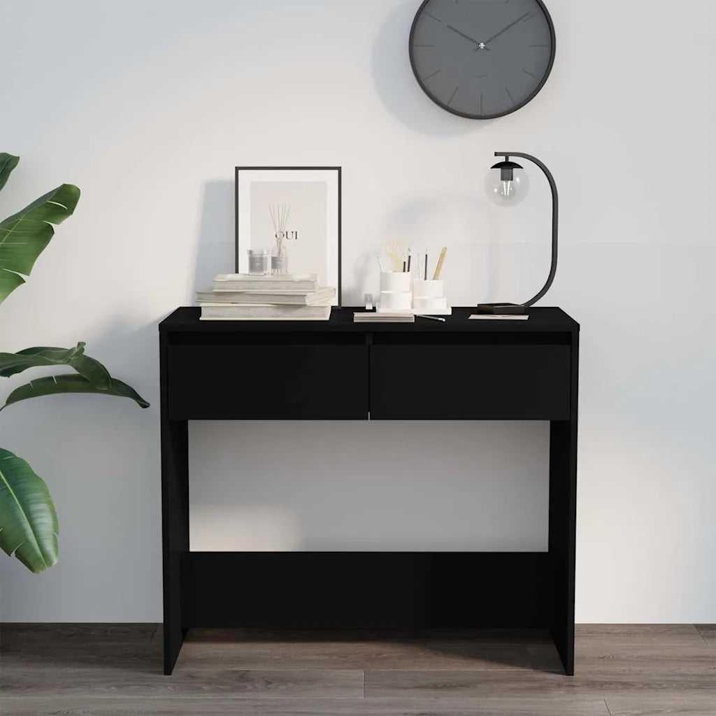 Tavolo Consolle Nero 89x41x76,5 cm in Acciaio 809567