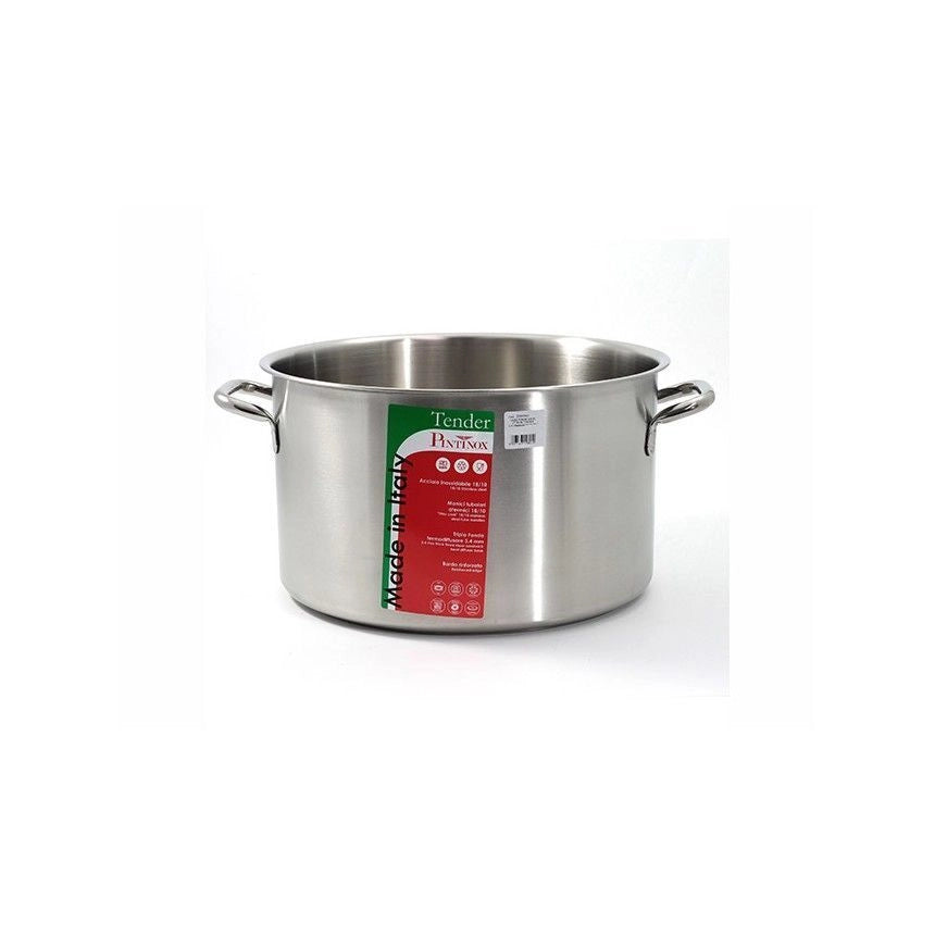 Casseruola alta per induzione con 2 manici in acciaio Inox Diametro 40