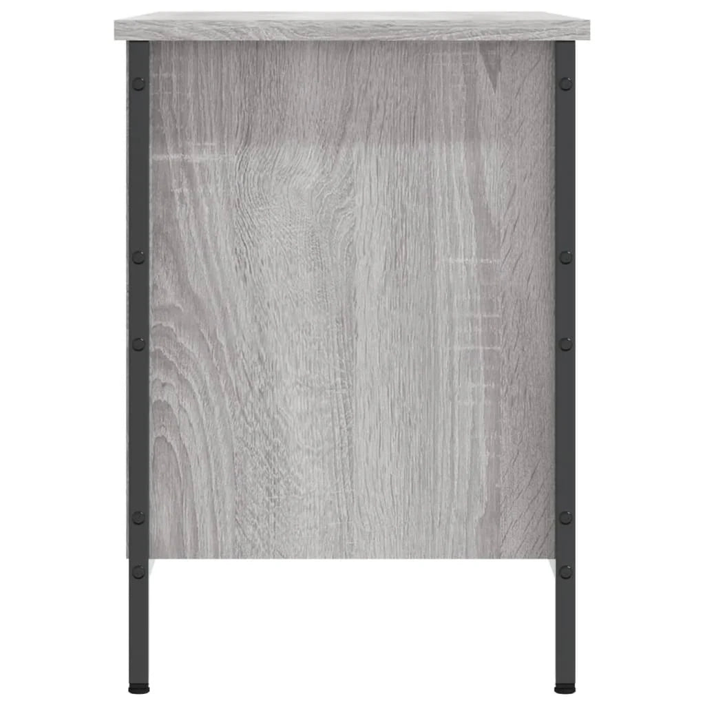 Scarpiera mobiletto portascarpe mobile per ingresso/corridoio/soggiorno legno Sonoma 69 x 35 x 50 cm grigio legno ingegnerizzato 02_0022087