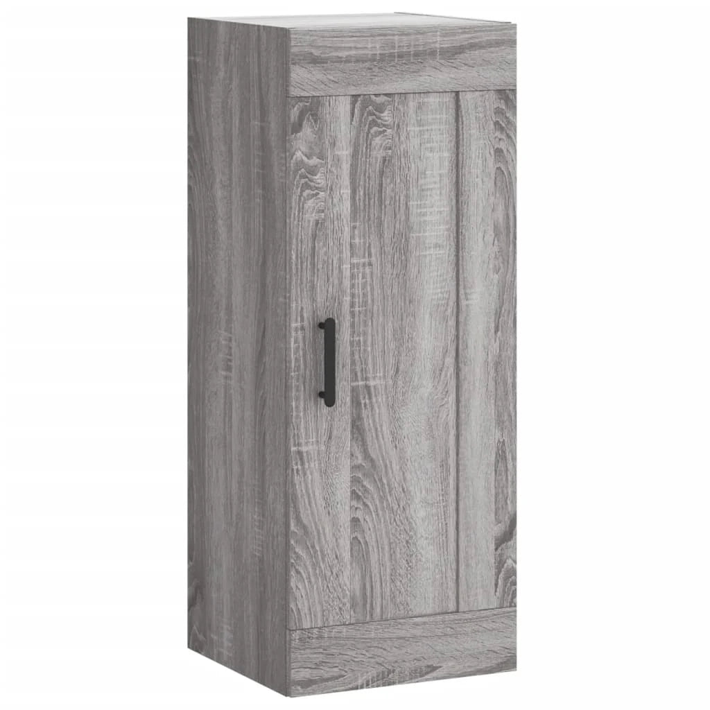 Buffet credenza cassettiera armadio mobile contenitore organizer cucina soggiorno salotto rovere Sonoma alto 34,5 x 34 x 180 cm legno ingegnerizzato grigio 02_0035312