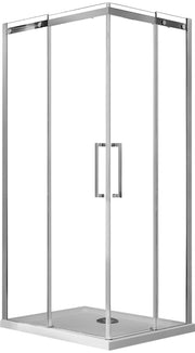 Box Doccia Angolare 70x75 cm 2 Ante Scorrevoli in Cristallo Trasparente 8mm H200 Fosterberg Horsens Sinistro